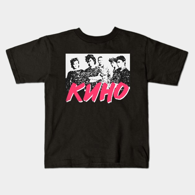 KINOКино́ Soviet 80s Band Kids T-Shirt by Kinanti art